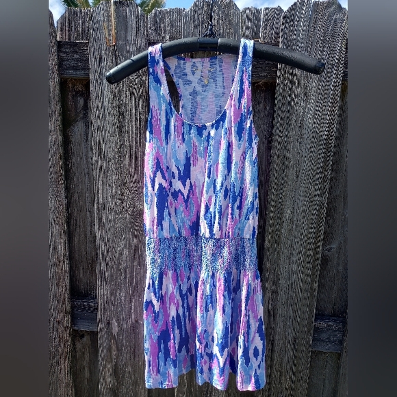 Lilly Pulitzer Tideline Tunic Mini Dress Amethyst One to Many - Picture 2 of 5